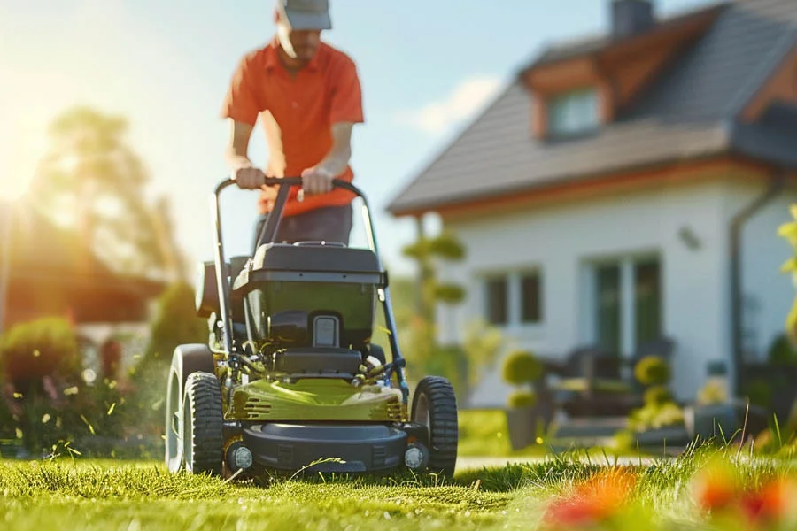 self-propelled push mower